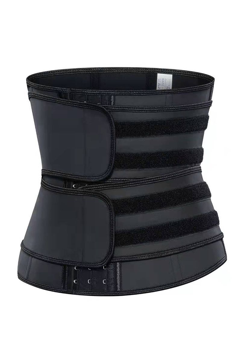 Corset modelator talie , Masura S-M, 72x25cm, cu prindere Dubla, culoare Negru