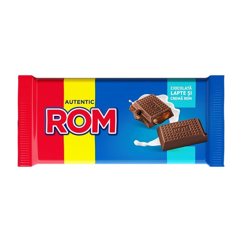 Ciocolata cu lapte Rom, 88 g