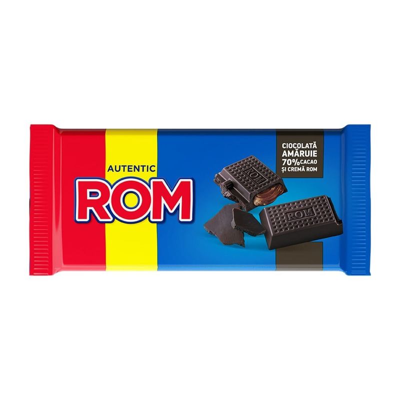 Ciocolata cu cacao Rom Autentic, 88 g