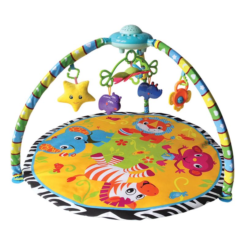 Saltea de activitate cu proiector Play Gym, 83 x 83 cm