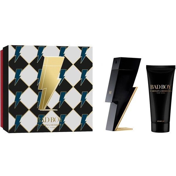 Set Apa de Toaleta Carolina Herrera Bad Boy 100 ml + 100 ml Gel de dus, Barbati