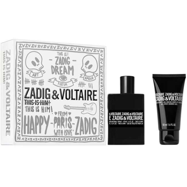 Set Apa de Toaleta Zadig &amp; Voltaire This Is Him! 50 ml + 50 ml Gel de dus, Barbati