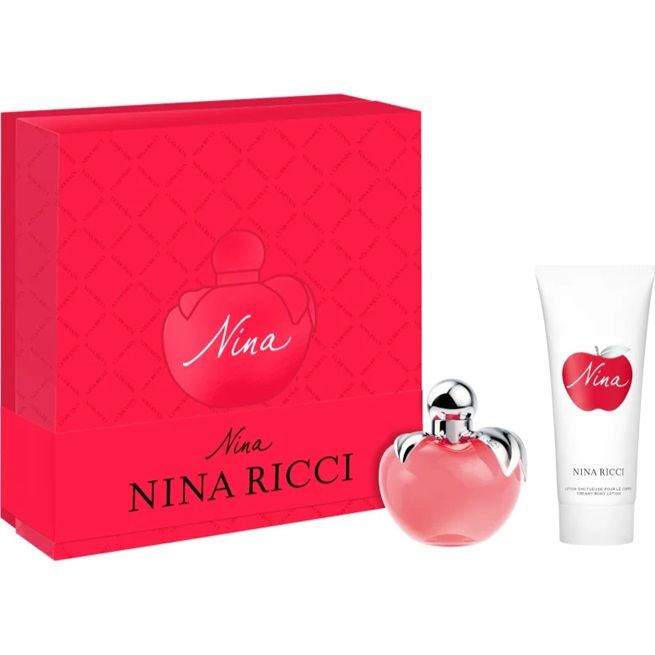 Set Apa de Toaleta Nina Ricci Nina 50 ml + 75 ml Lotiune de corp, Femei