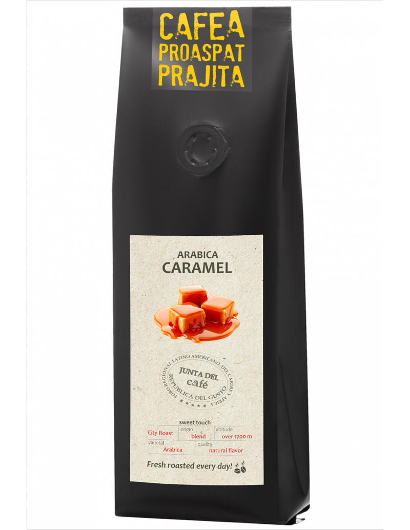 Cafea Proaspat Prajita, aroma naturala Caramel, 100% Arabica