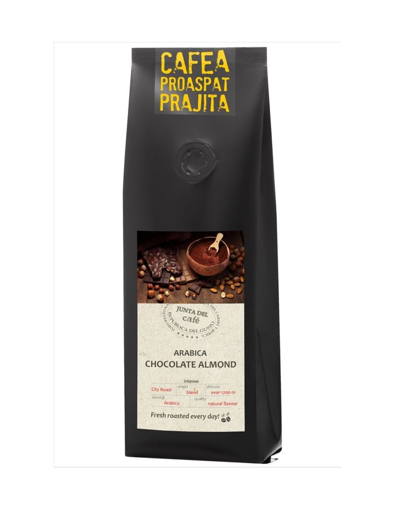 Cafea Proaspat Prajita, aroma naturala Chocolate Almond, 100% Arabica