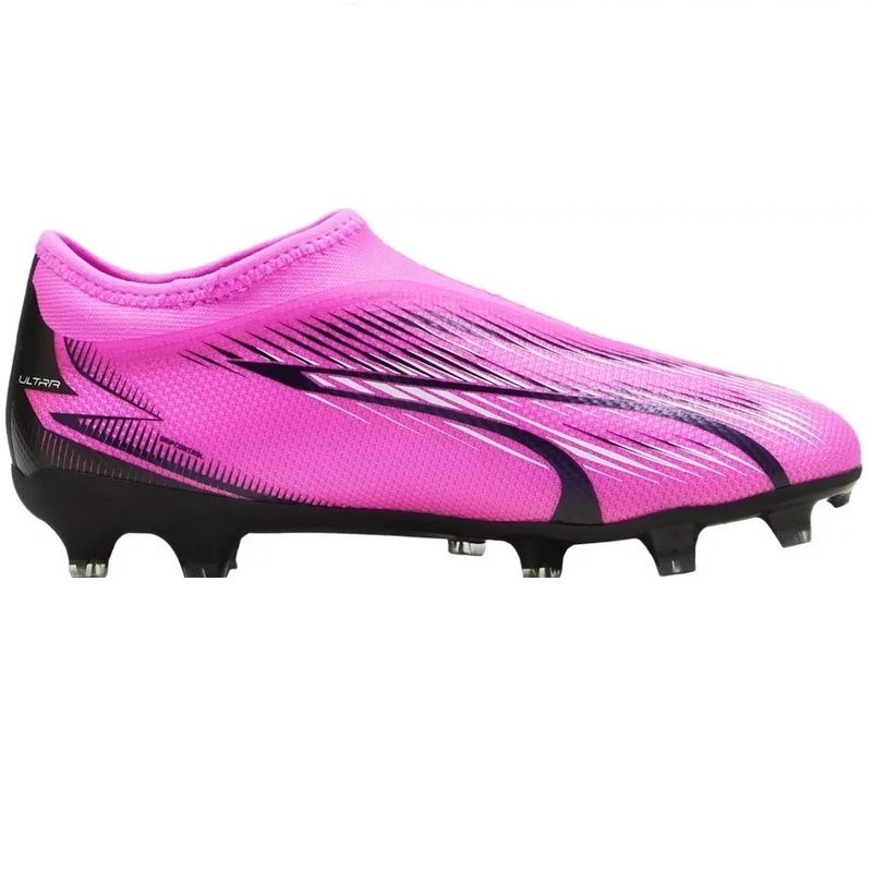 Ghete fotbal copii Puma JR Ultra Match LL FG  roz