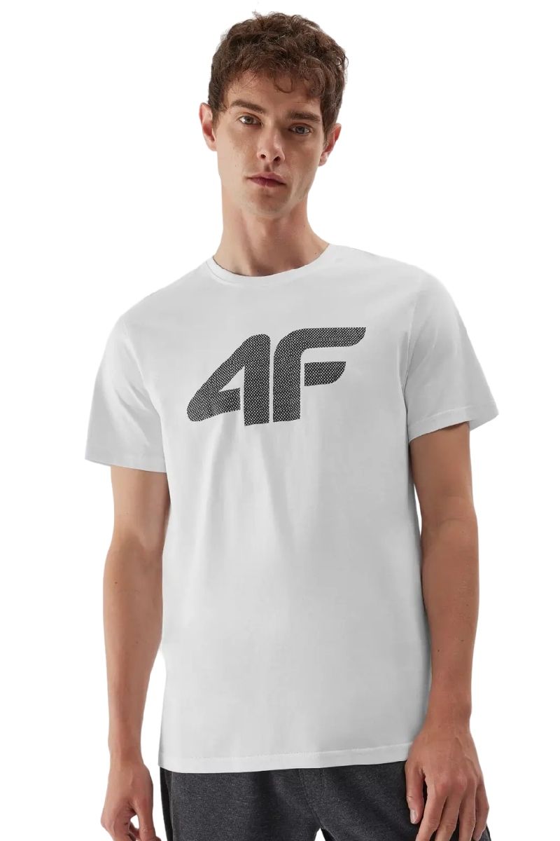 Tricou barbati 4F Regular Alb