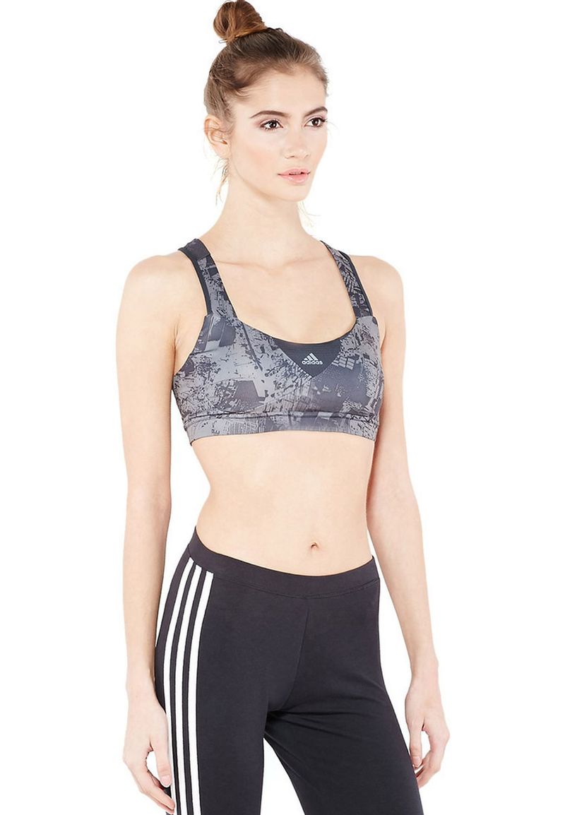 Bustiera sport femei Adidas Supernova Racer Bra EN  Gri