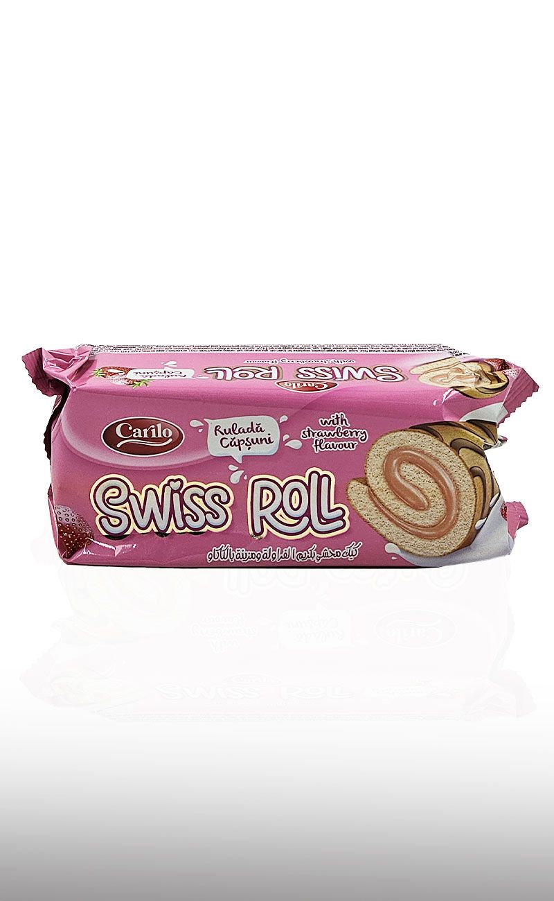 Rulada cu capsuni Carilo, Swiss Roll 150g