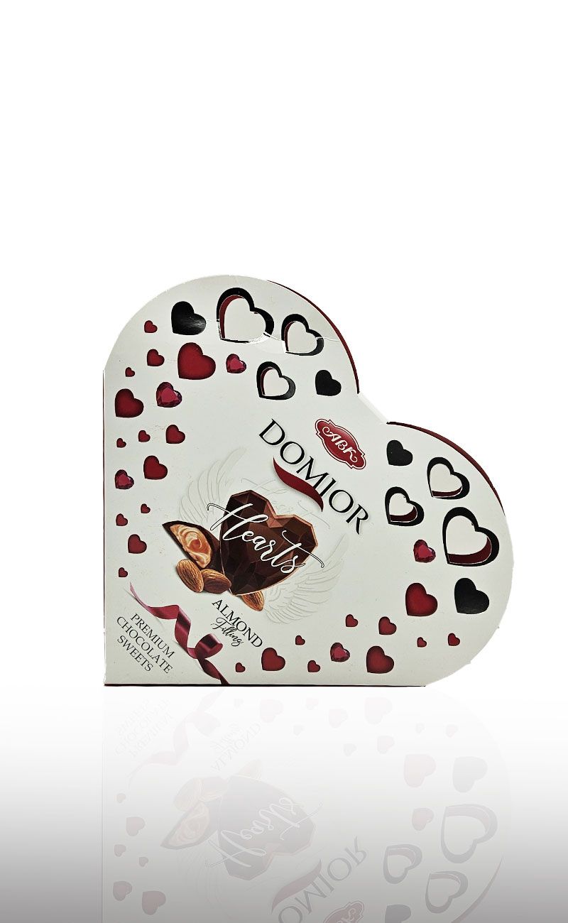 DOMIOR HEARTS/PRALINE CU UMPULTURA DE MIGDALE