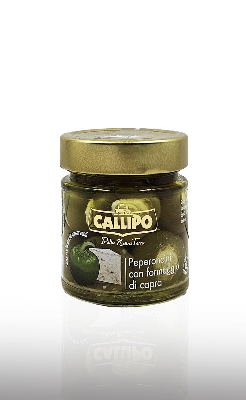 Peperoncini Callipo cu branza de capra 225g