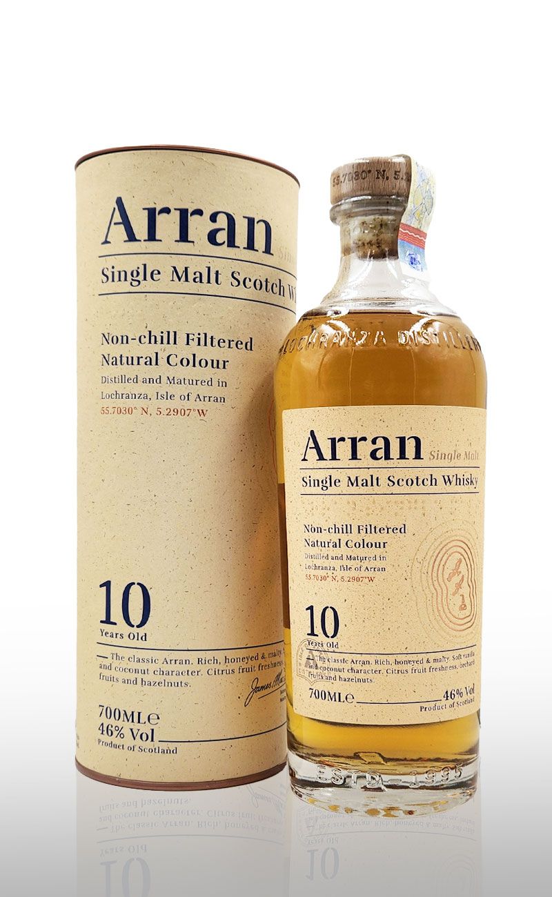 ARRAN SINGLE MALT SCOTCH WHISKY 10 YEARS OLD