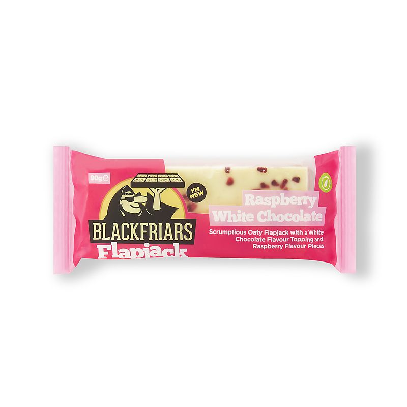 Baton energizant FlapJack - 90g Zmeura si Ciocolata Alba