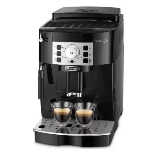 Espressor automat De'Longhi Magnifica S ECAM 22.112.B, sistem manual de spumare, rasnita cu 13 setari, 1450 W, 15 bari, 1.8 l, Negru