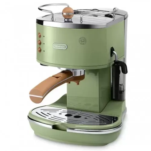 Espressor manual DeLonghi Vintage ECOV311.GR, 1100W, 15 bar, 1.4 l, Verde