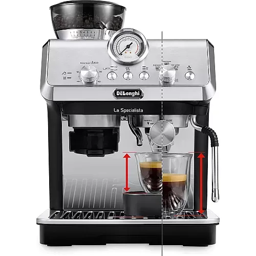 Espressor Manual La Specialista ARTE EC9155.MB, 1,5L, 15 Bar, 1300W, Negru/Argintiu