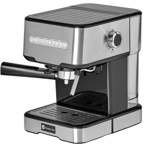 Espressor manual Studio Casa  Espresso Mio SC 2001, 850 W, 15 bar, 1.2 l, Inox