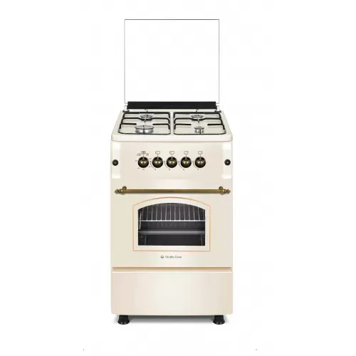 Aragaz rustic 4 arzatoare gaz,Cuptor gaz, 50x55cm, Studio Casa CREMONA FE50/55G, Grill gaz, Aprindere electrica