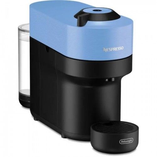 Espressor Nespresso Vertuo Pop ENV90.A, 1260 W, Extractie prin Centrifusion, Control prin Bluetooth si Wi-Fi, 0.6 L, 12 capsule cadou, Albastru
